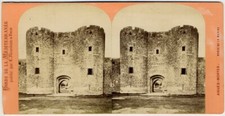 Stereo circa 1870. Acute-Mortes (Gard). Navy Gate.