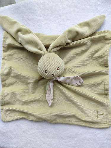 Doudou plat carré lapin - carré,