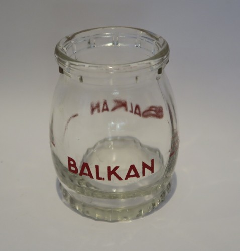 Ancien pot yaourt balkan - ancien,