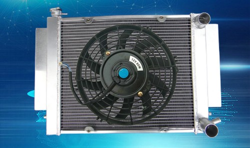 Aluminum radiator fan with - aluminum,