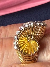 bague or 18 carats diamants