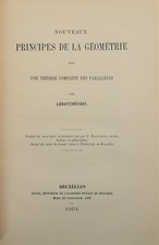 LOBACHEVSKY. Nouveaux