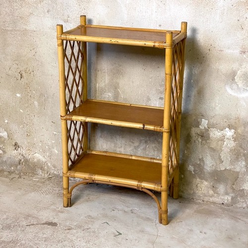 Etagère rotin vintage - etagère, 1960