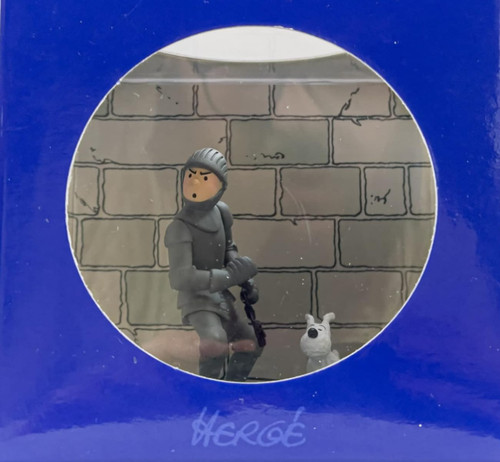 Figurine tintin scène armure - figurine,