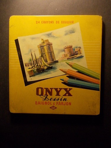 Superbe boîte crayons onyx - crayons,