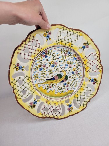 Assiette ajourée faïence - assiette, en
