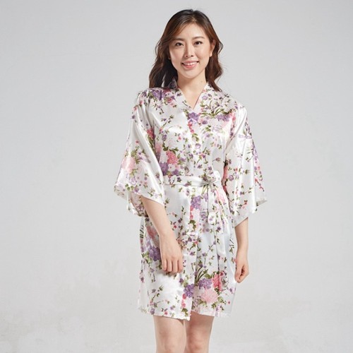 Peignoir kimono satin style - kimono,