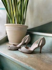 Escarpins ouverts champagne dorés argenté Eram 39