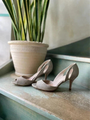 Escarpins ouverts champagne