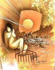 CHICKEN RAYMOND LITHOGRAPH