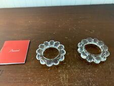 2 Round Baccarat Crystal Towel (Lot Price)