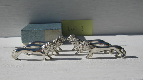 Porte couteau lion métal - porte-couteau, en