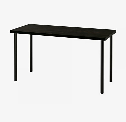 Ikea black rectangular table - ikea,