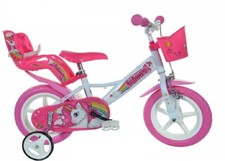 VÉLO 12 UNICORN ROSE ET BLANC