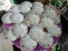 22 Assiette Plate Moulin des Loups Hamage Modèle 411 Art Déco Géométrique 22,5cm