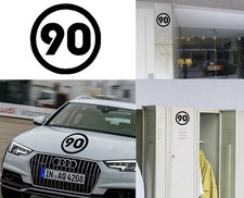 Numéro 90, Autocollant Vinyle