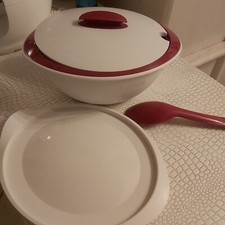 Tupperware iso duo beige Franboise fuchsia  3.1 litre complet 