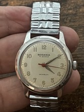 Vintage Rodania 17 Jewels Manual Wind 31mm Case Men's Watch Swiss FOR REPAIR
