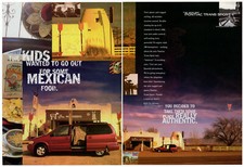 1998 PONTIAC Trans Sport Vintage Original 2 pages Print AD | Red minivan photo