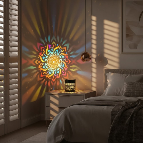 Lampe solaire mandala