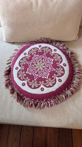 Oreiller oriental rouge blanc - oriental,