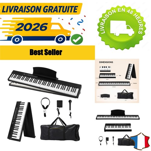 Piano numérique pliable - piano,