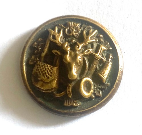 Ancien bouton chasse - ancien, de