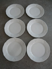 6 ASSIETTES PLATES PORCELAINE