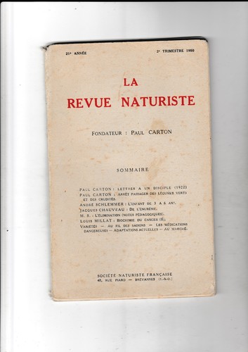 Revue naturiste 21è - la,