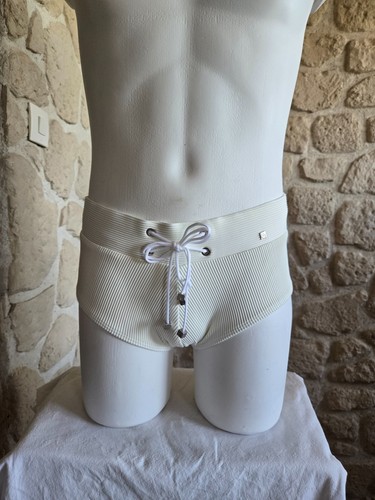 Maillot bain slip - maillot, blanc