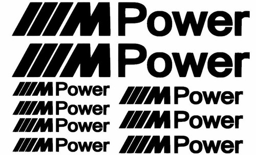Stickers bmw mpower - 9, sport