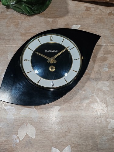Belle horloge formica noir - en,