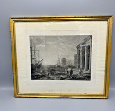 Cadre ancien doré estampe