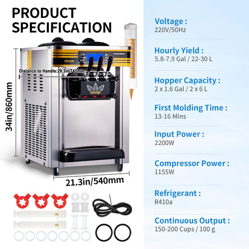 Vevor machine crème - vevor,