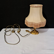 Antique Bronze Lamp - Hand Candle Holder Shaped Foot - 20th Century