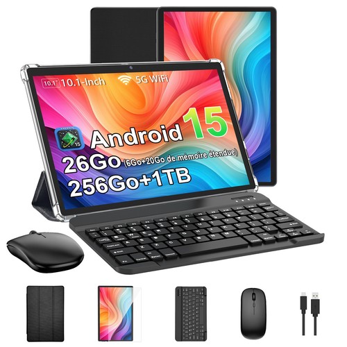 Tablette pouces android 15 - 10,