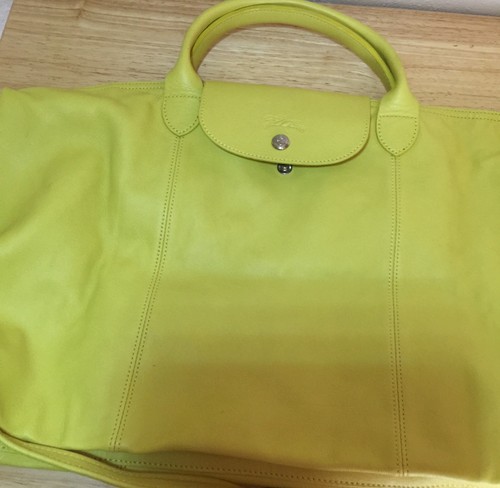 Longchamp pliage cuir - le,