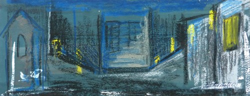 Composition abstraite nuit - abstraite, la
