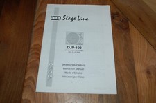 IMG Stage Line, DJP-100 Stereo Turntable, Manual Instruction, Used
