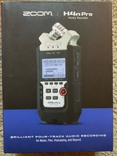 Zoom H4n 4 Track Stereo Digital Recorder In Box - Exc Condition W/ 32gb Card