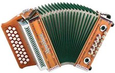 Alpenklang Mini Harmonium Bois Accordeon Diatonique G-C-F 31 Boutons 11 Basses