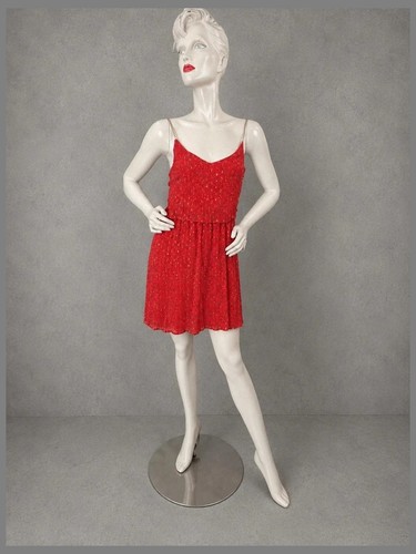 Robe sézane rouge soie - robe, à