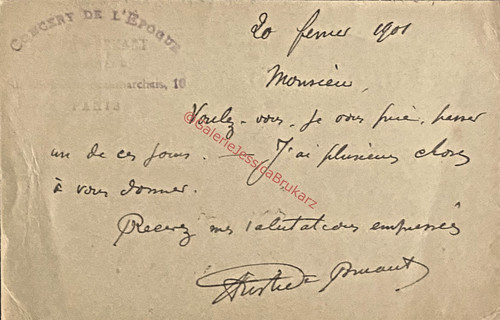 Bruant chansonnier - bruant, (aristide),