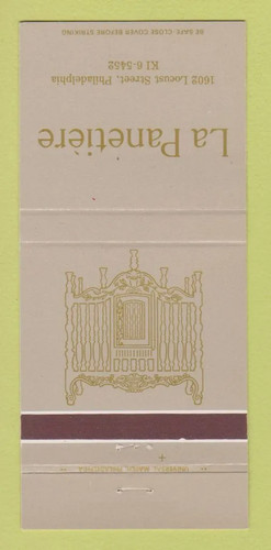 Matchbook cover la panetiere - matchbook,