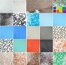 Mosaïque De Verre Blanc Gris