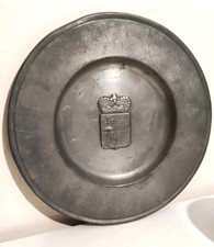 Assiette Les Potstainiers Hutois Étain collection pièce rare vintage