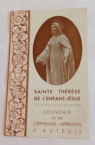 Relique image pieuse sainte - relique,