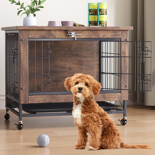 Caisse chien bois grand - caisse, à