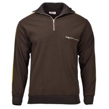Authentique Veste de Sport Armée Allemande NVA Marron Vintage Polycoton