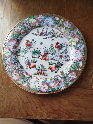 Assiette ancienne chinoise - ancienne,